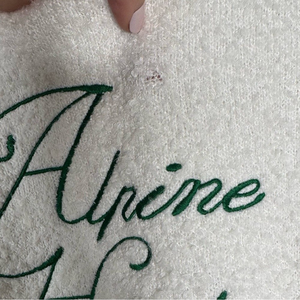 Universal Thread Cream Sweatshirt with Green Script - Picture 3 of 4
